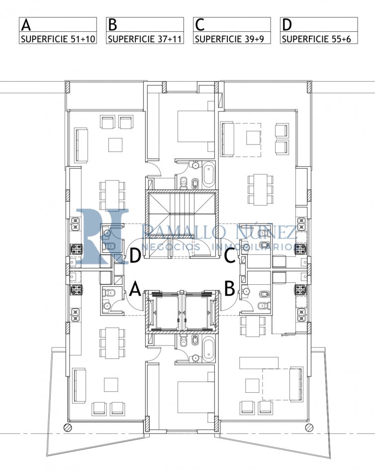 Dptos. Residenciales 1 Amb. - Chauvin 
